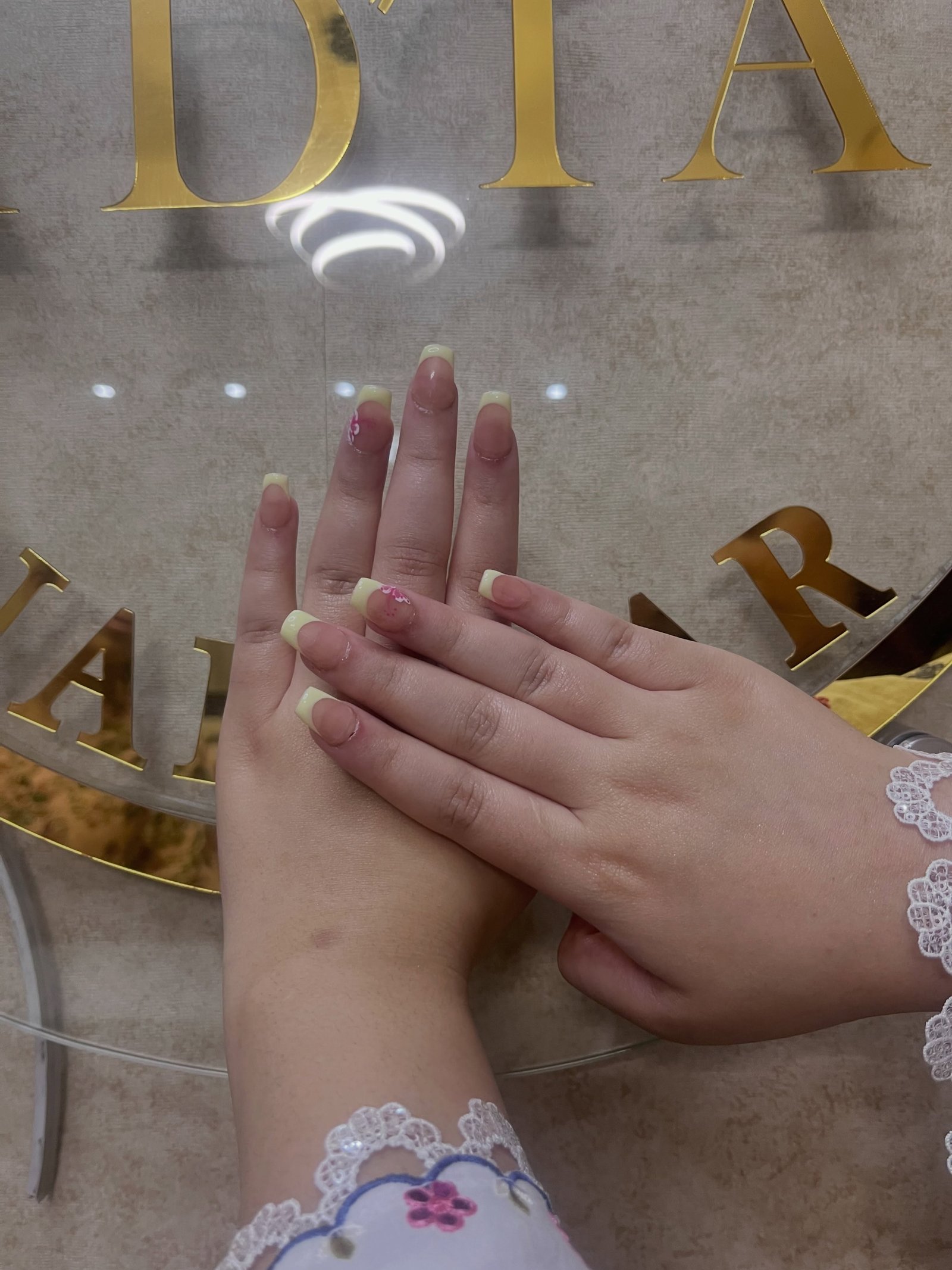 Fresh set at Hadia's Nail Bar